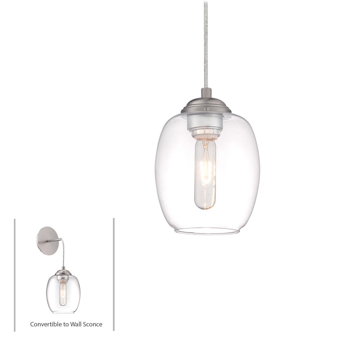 Bubble Convertible Armed Sconce/Pendant Light - Bees Lighting