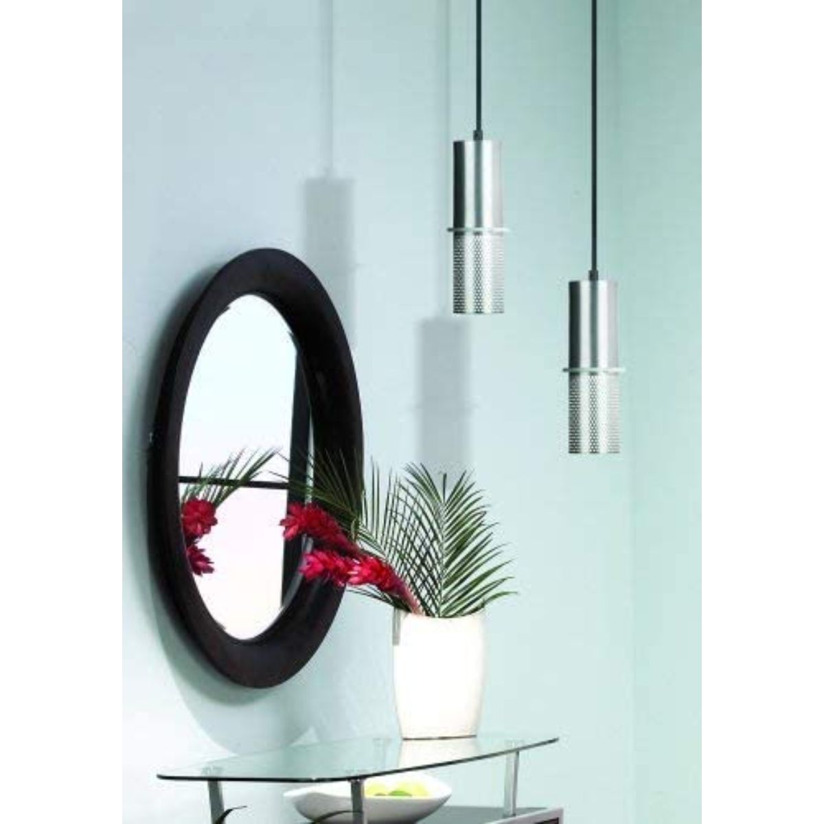 Larry 4 in. Pendant Light Satin Aluminum finish - Bees Lighting