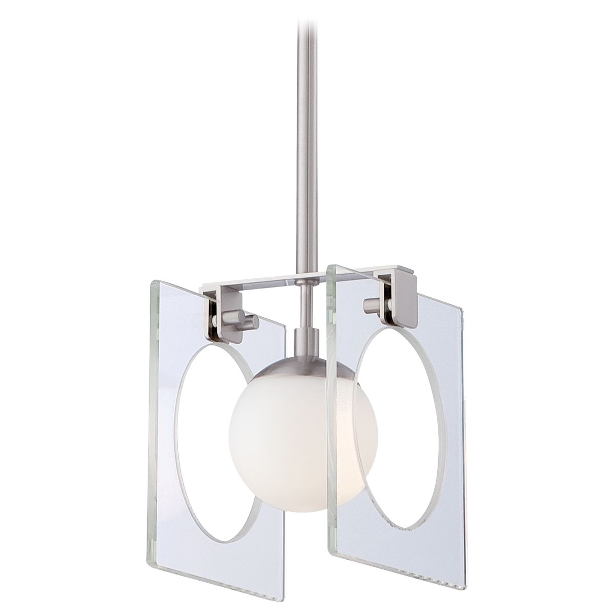 Hole In One 5 in. Pendant Light Brushed Nickel finish