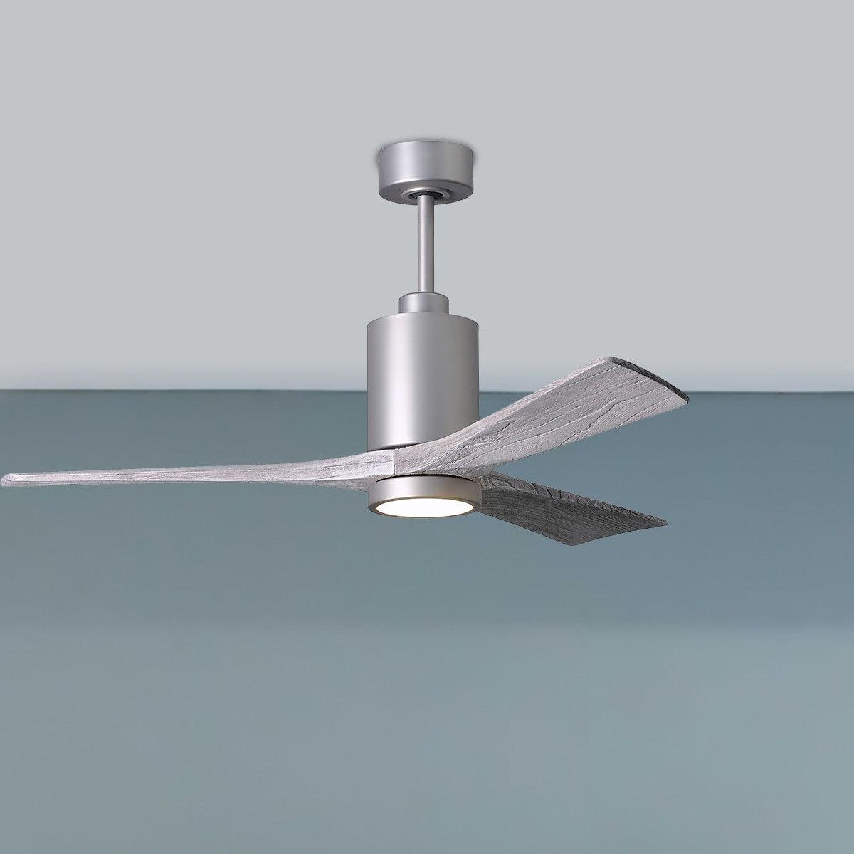Patricia 52 Inch 3 Blades Modern Outdoor Ceiling Fan With Light, Wall And Remote Control Included - Bees Lighting