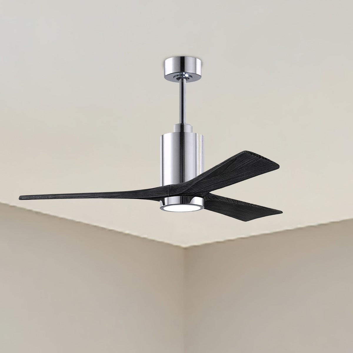 Patricia 52 Inch 3 Blades Modern Outdoor Ceiling Fan With Light, Wall And Remote Control Included - Bees Lighting