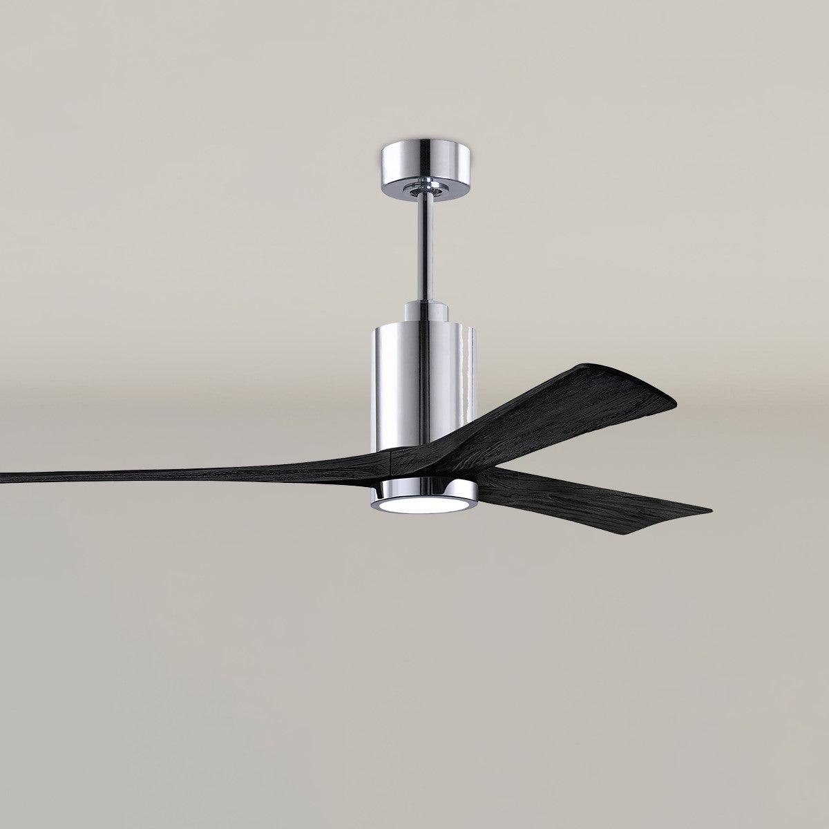 Patricia 60 Inch 3 Blades Modern Outdoor Ceiling Fan With Light, Wall And Remote Control Included - Bees Lighting