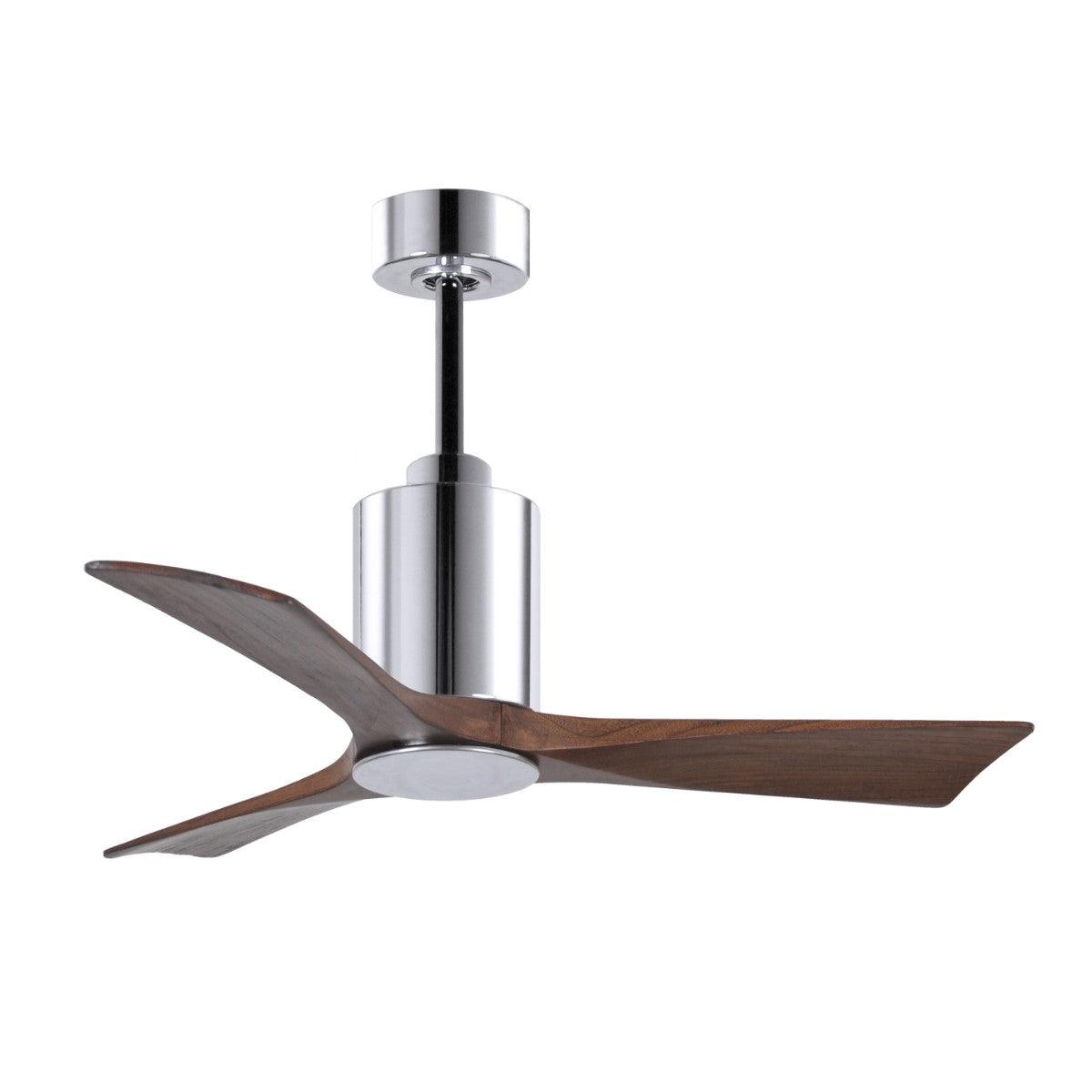 Patricia 42 Inch 3 Blades Modern Outdoor Ceiling Fan With Light, Wall And Remote Control Included