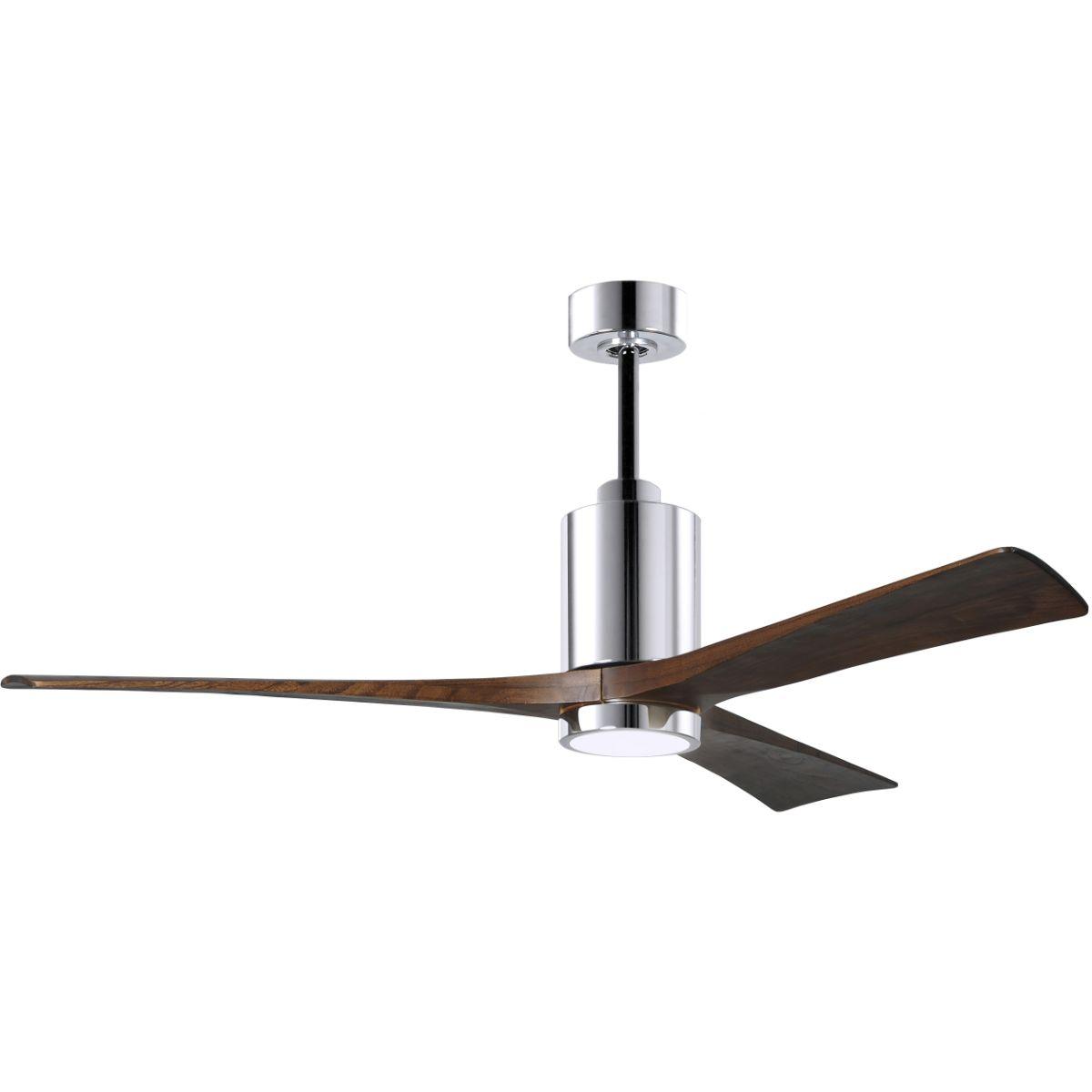 Patricia 60 Inch 3 Blades Modern Outdoor Ceiling Fan With Light, Wall And Remote Control Included