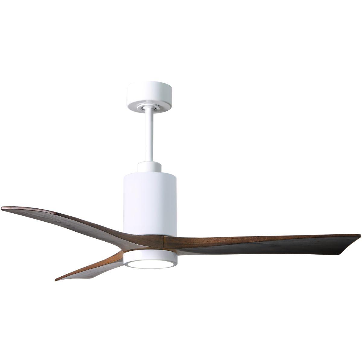 Patricia 52 Inch 3 Blades Modern Outdoor Ceiling Fan With Light, Wall And Remote Control Included