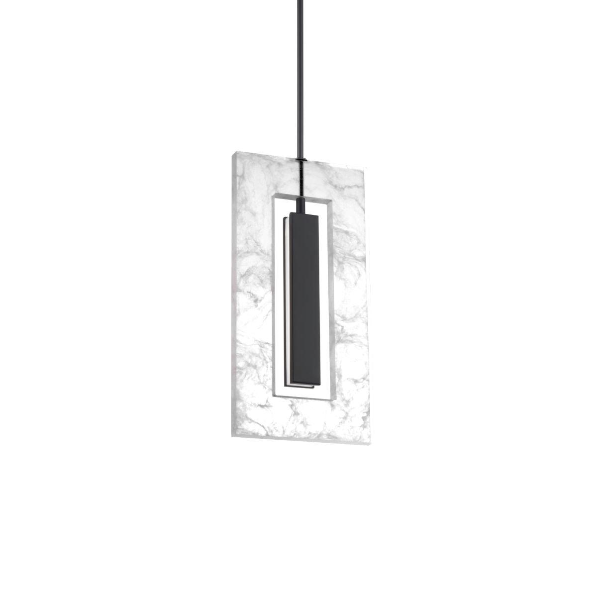 Cambria 16 in. LED Pendant Light Black Finish