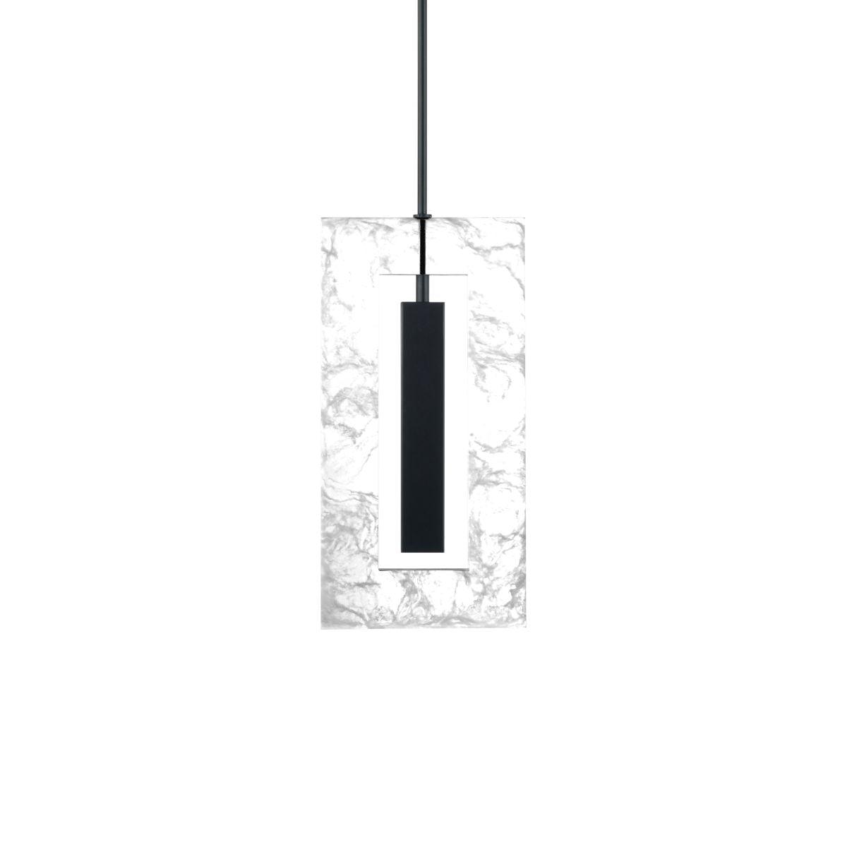 Cambria 16 in. LED Pendant Light Black Finish