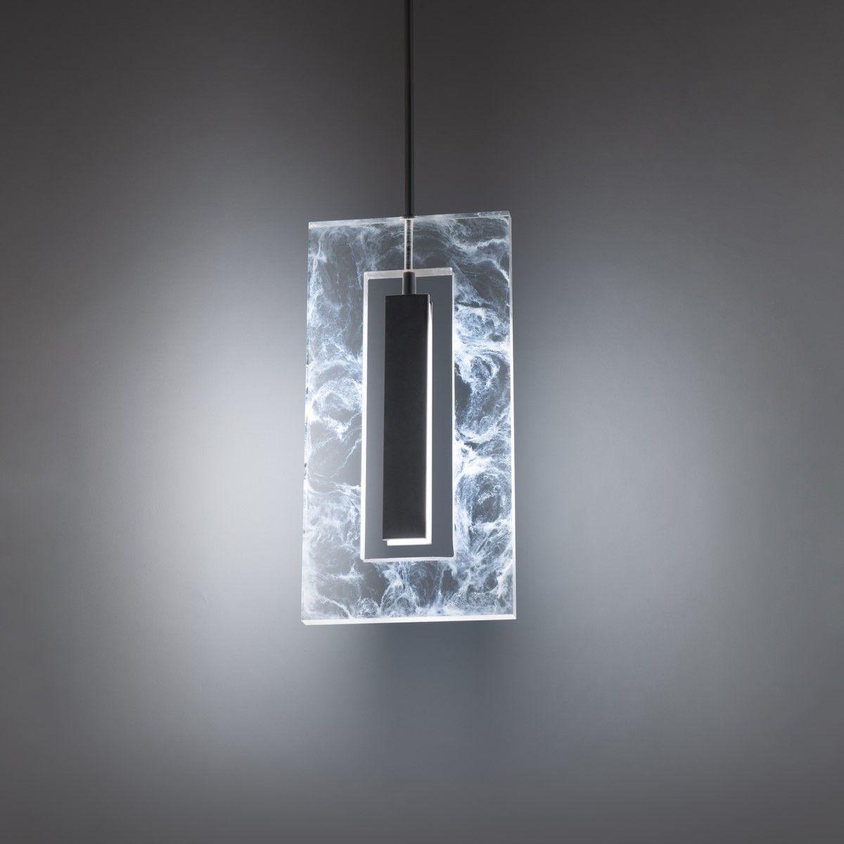 Cambria 16 in. LED Pendant Light Black Finish - Bees Lighting