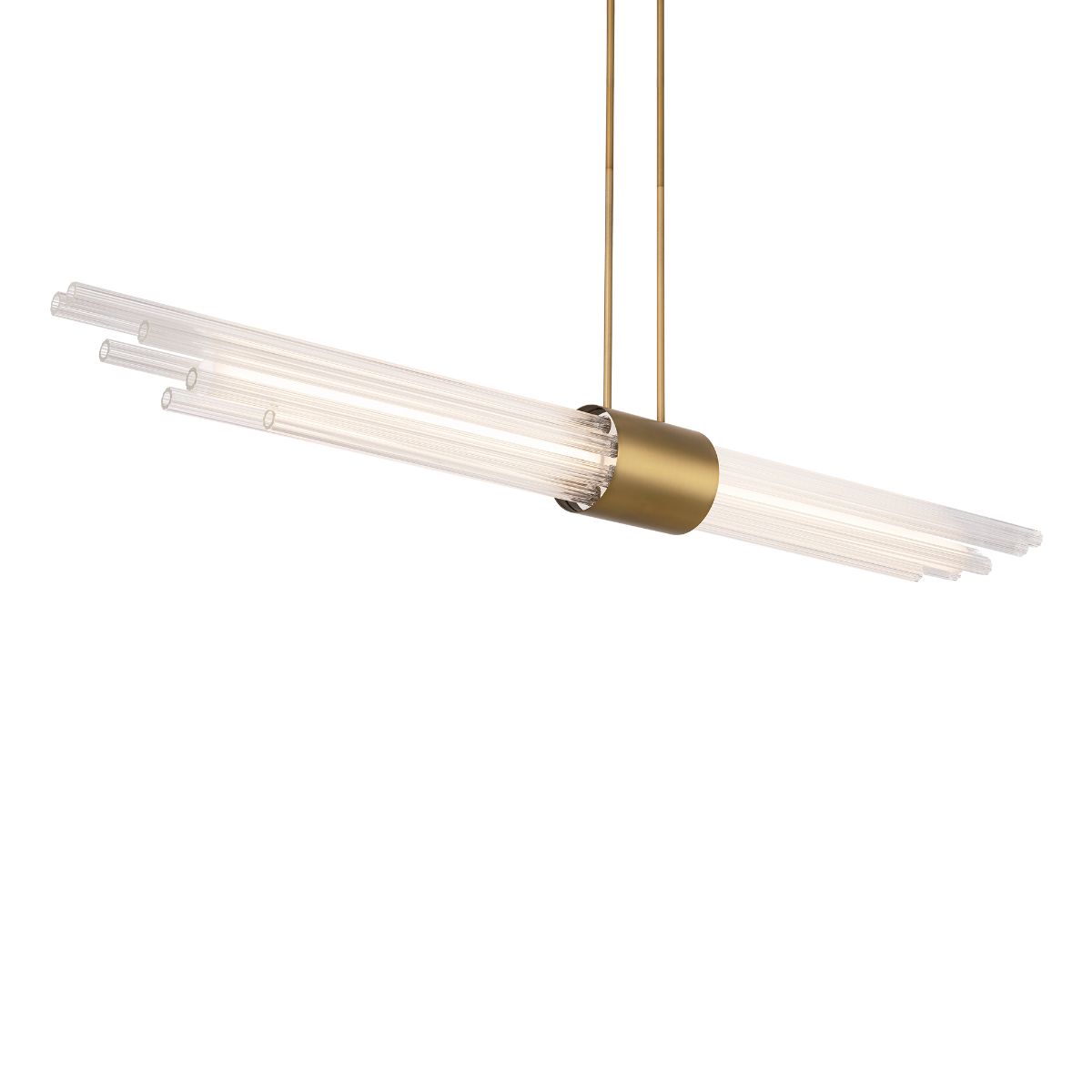 Luzerne 56 in. LED Pendant Light Brass finish - Bees Lighting