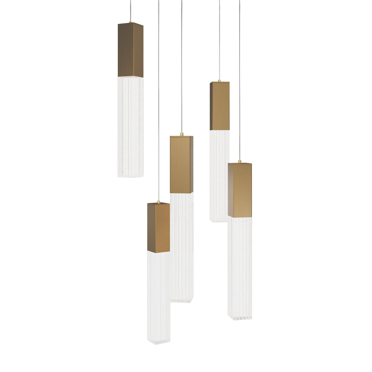 Cinema 17" 5 Lights LED Pendant Light, Selectable CCT - Bees Lighting