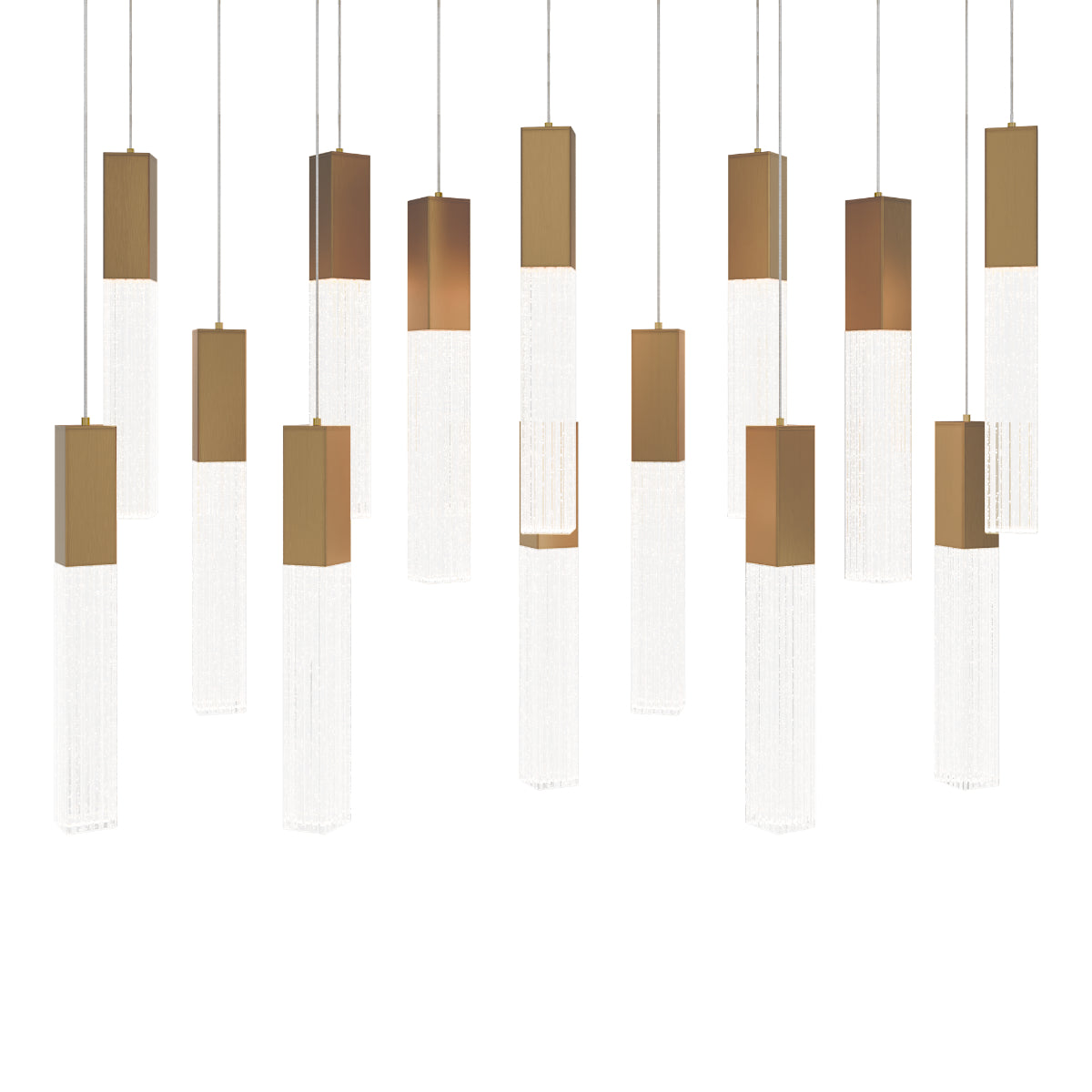 Cinema 40" 14 Lights LED Pendant Light, Selectable CCT - Bees Lighting