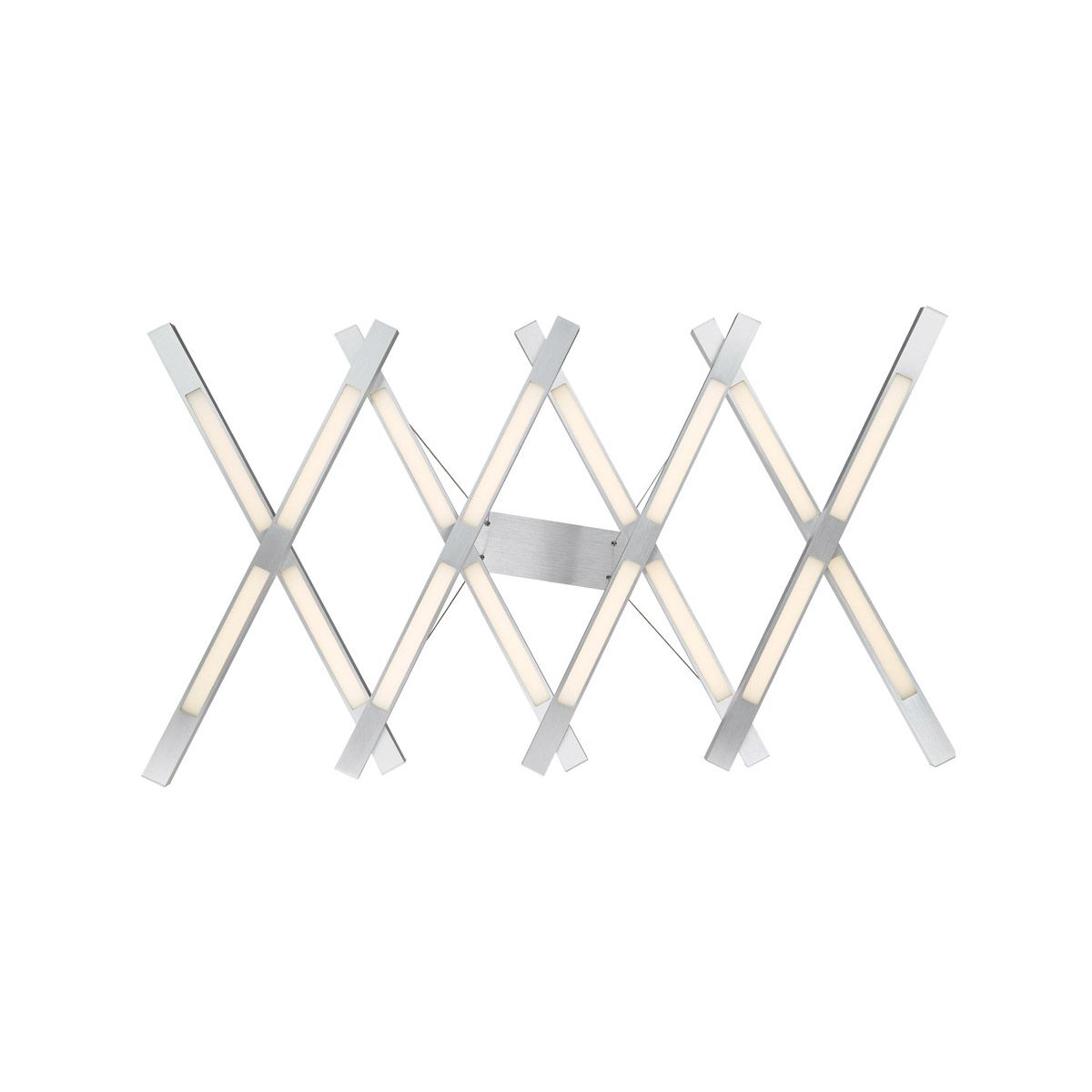 Scissors 80 in. 8 Lights LED Pendant Light Aluminum Finish - Bees Lighting