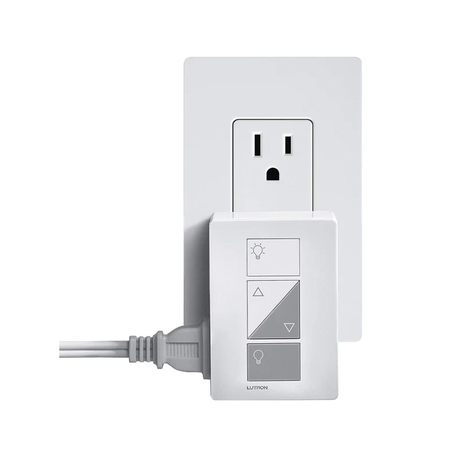 Caseta Wireless Smart Plug Lamp Dimmer and Pico Remote Kit, White - Bees Lighting