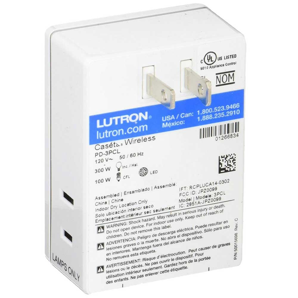 Caseta Wireless Smart Plug-In Lamp Dimmer, 100W LED - Bees Lighting
