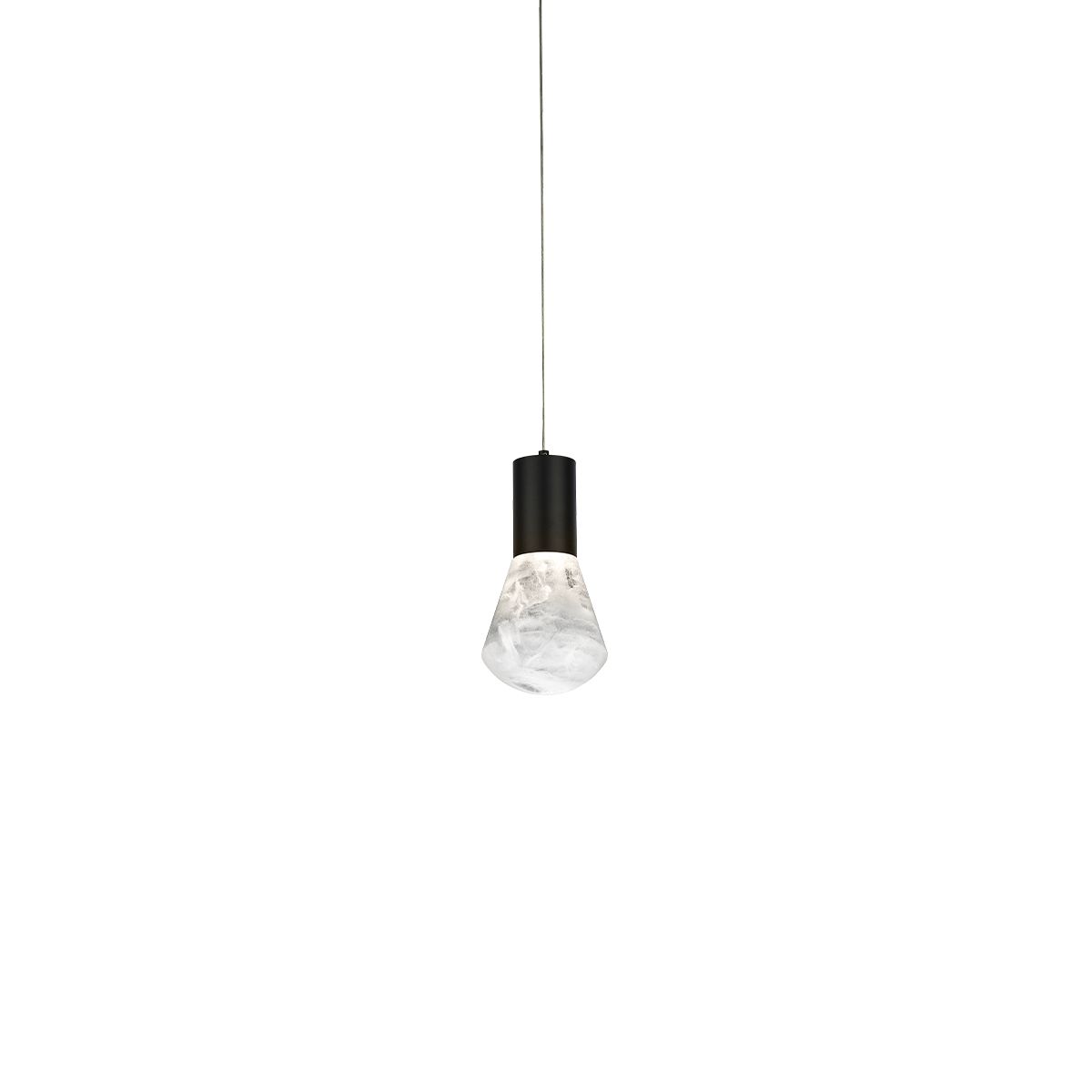 Plum 6 in. LED Pendant Light Black Finish - Bees Lighting