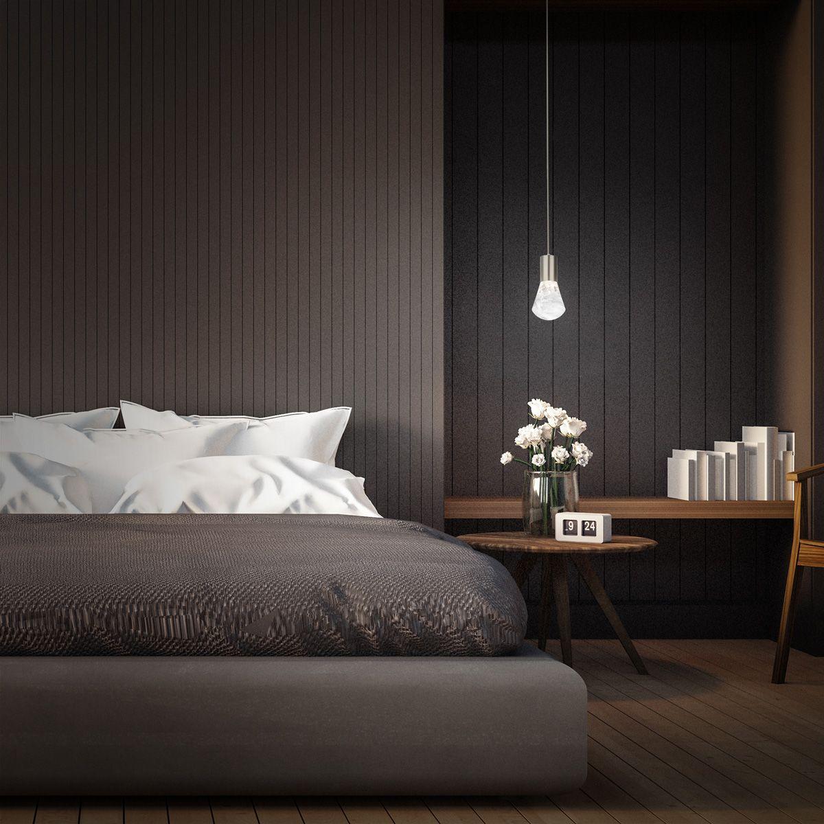 Plum 6 in. LED Pendant Light Satin Nickel Finish - Bees Lighting