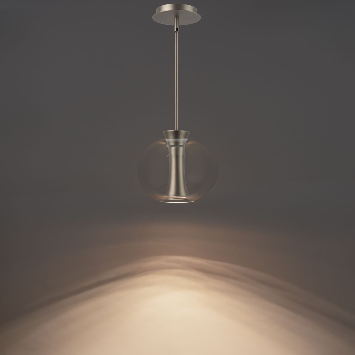 ECHO 10 in. LED Pendant Light Brushed Nickel Finish - Bees Lighting