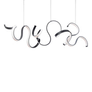 Tempest 67" LED Chandelier, Black Finish - Bees Lighting