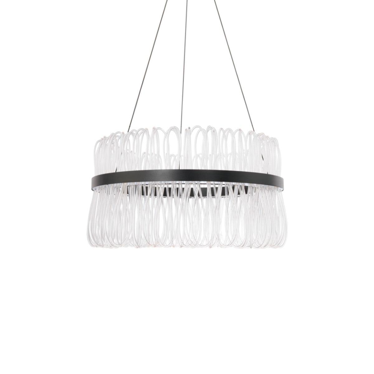 Charlize 26 in. LED Pendant Light Black Finish - Bees Lighting