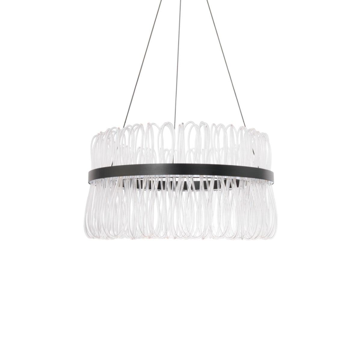 Charlize 26 in. LED Pendant Light Black Finish