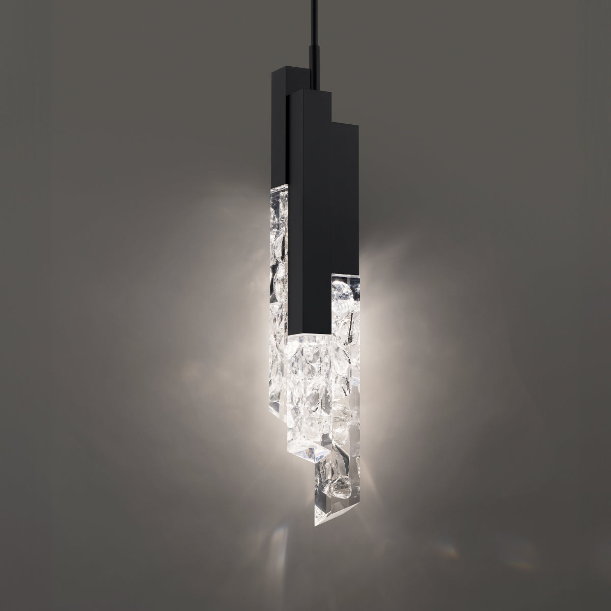 Montage 32" LED Pendant Light, Black Finish