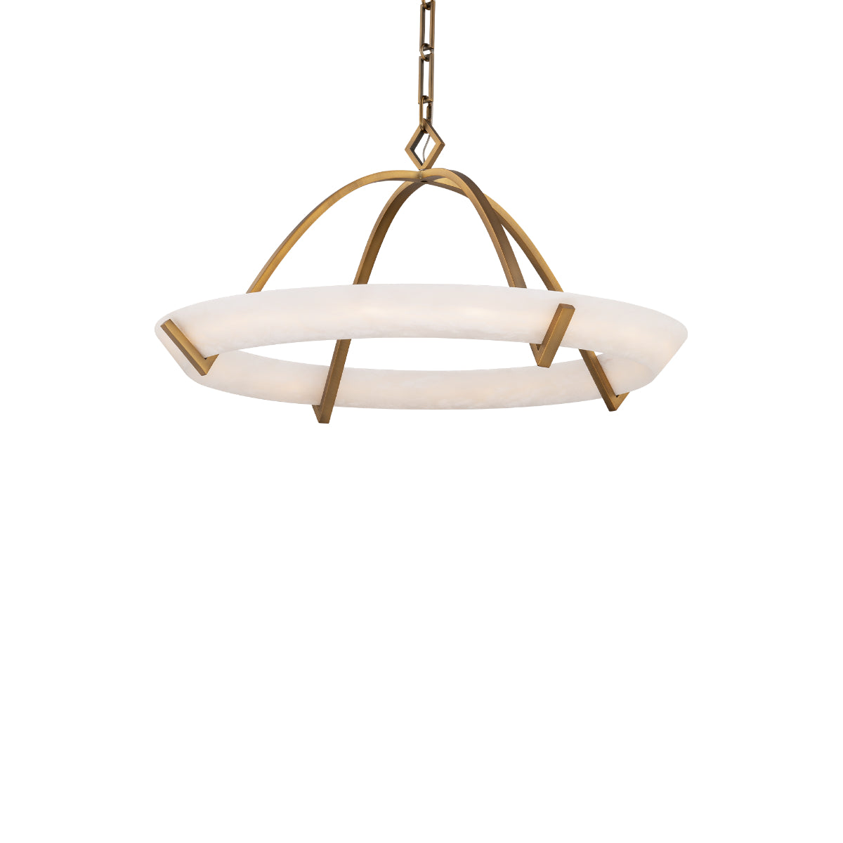 Copa 25" LED Pendant Light, Aged Brass Finish