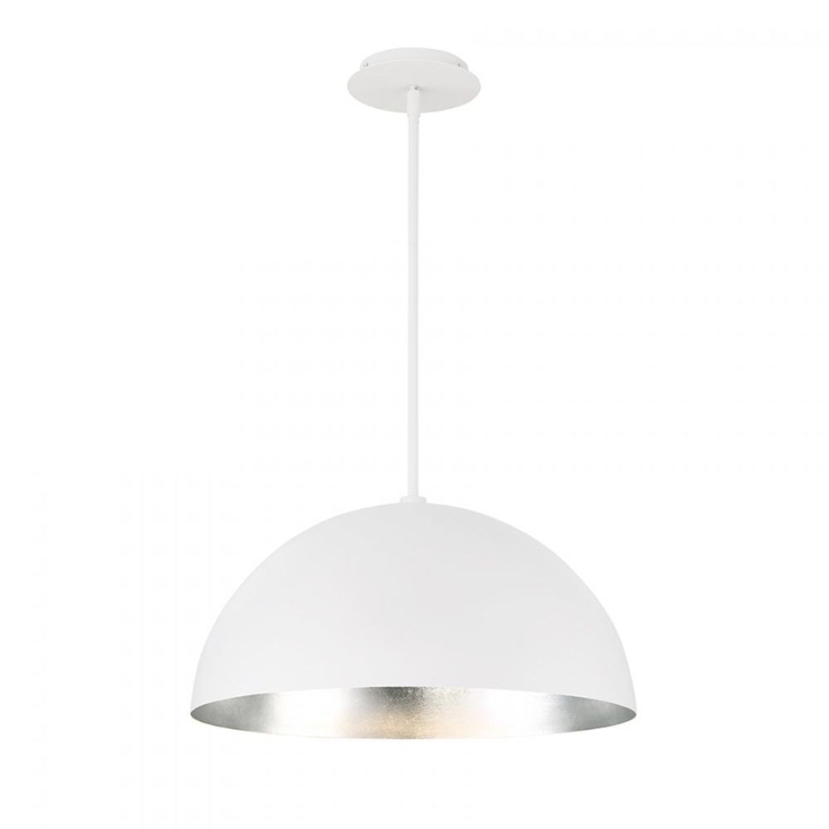 Yolo 20 in. LED Pendant Light Silver Finish - Bees Lighting
