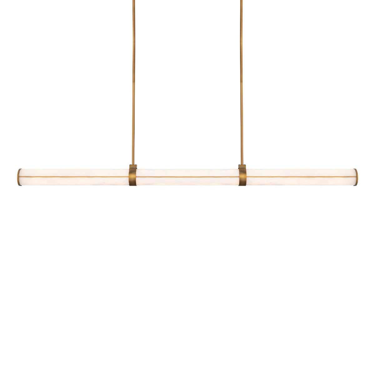 Clique 48" LED Pendant Light, Aged Brass Finish