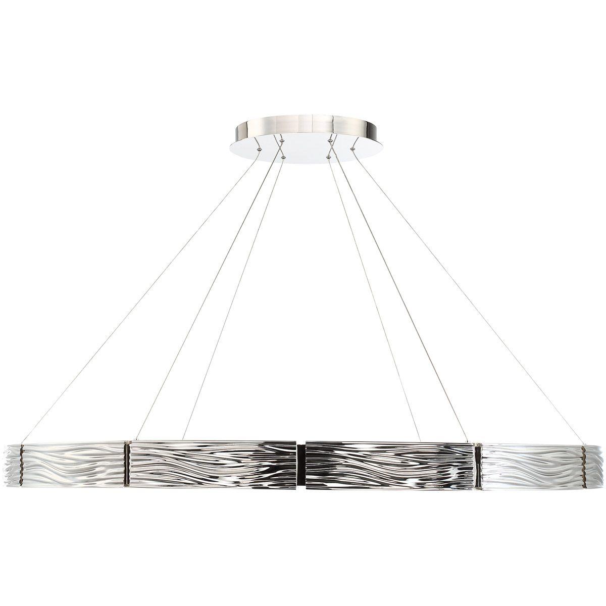 Zelda 48 in. LED Pendant Light Nickel Finish