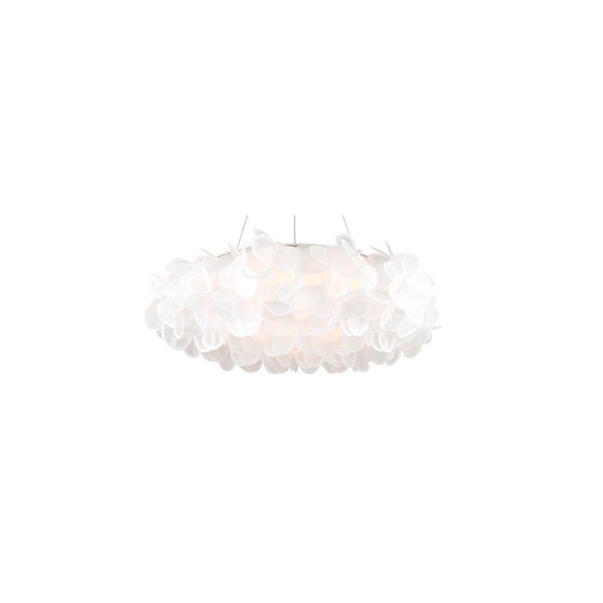 Fluffy 22 in. LED Chandelier Nickel Finish