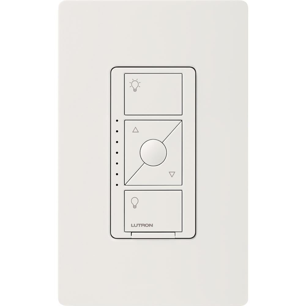 Caseta Wireless Smart Dimmer Switch, 500W ELV/250W LED, 3-Way/Multi-Location, Neutral Required, White - Bees Lighting
