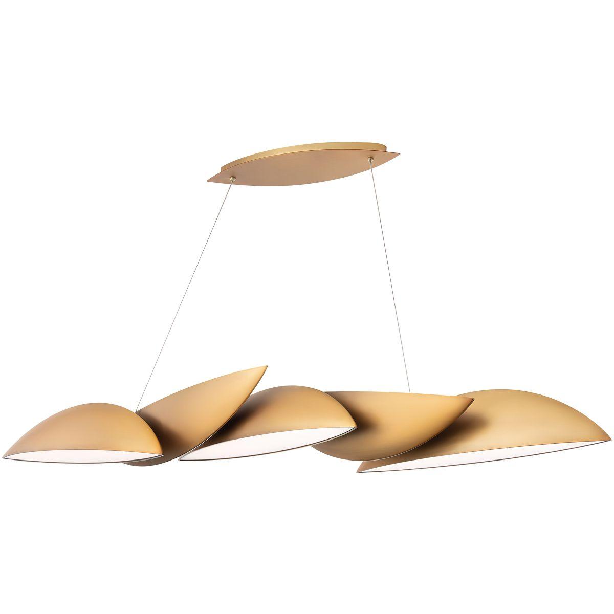 Sydney 56 in. LED Pendant Light Brass Finish - Bees Lighting
