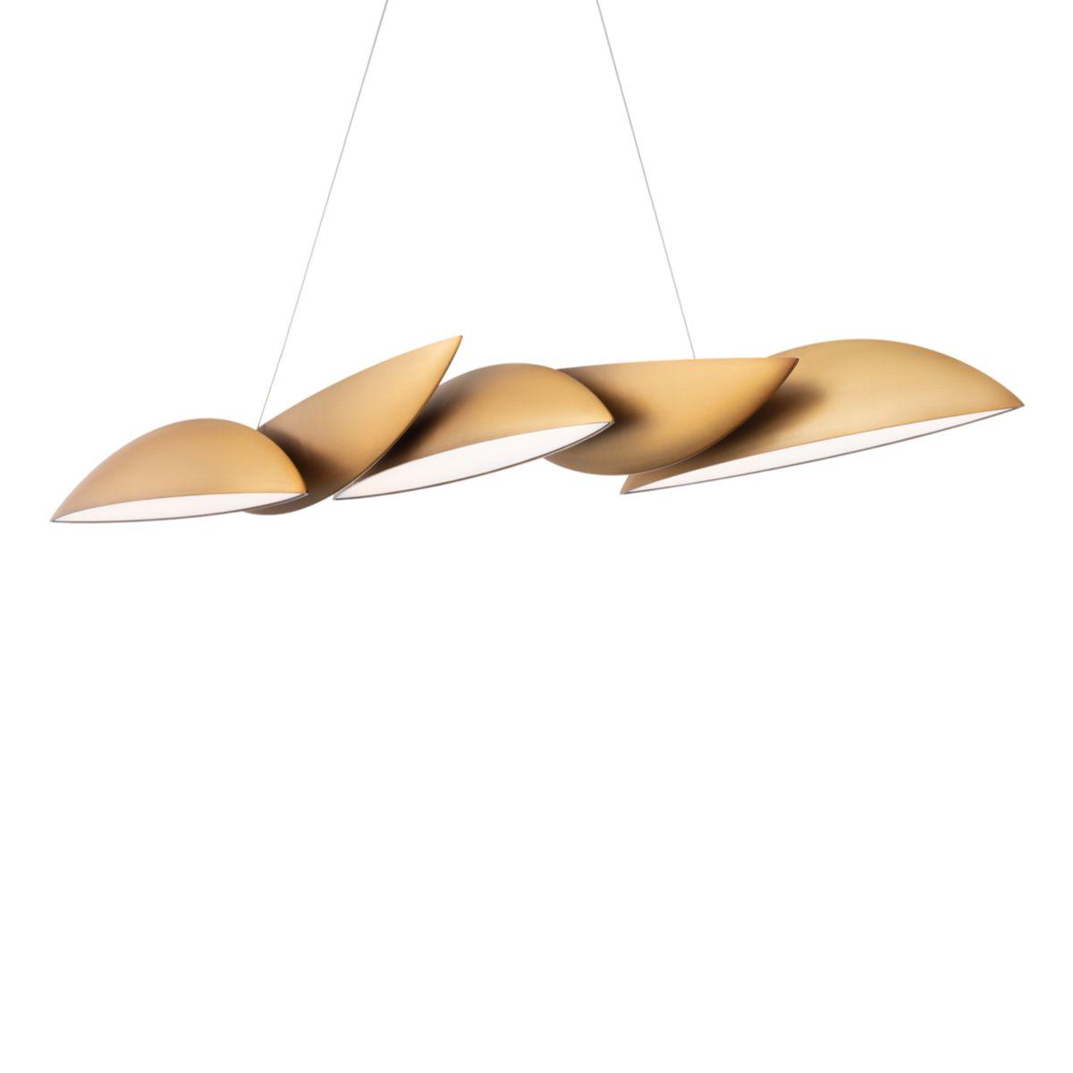 Sydney 56 in. LED Pendant Light Brass Finish - Bees Lighting