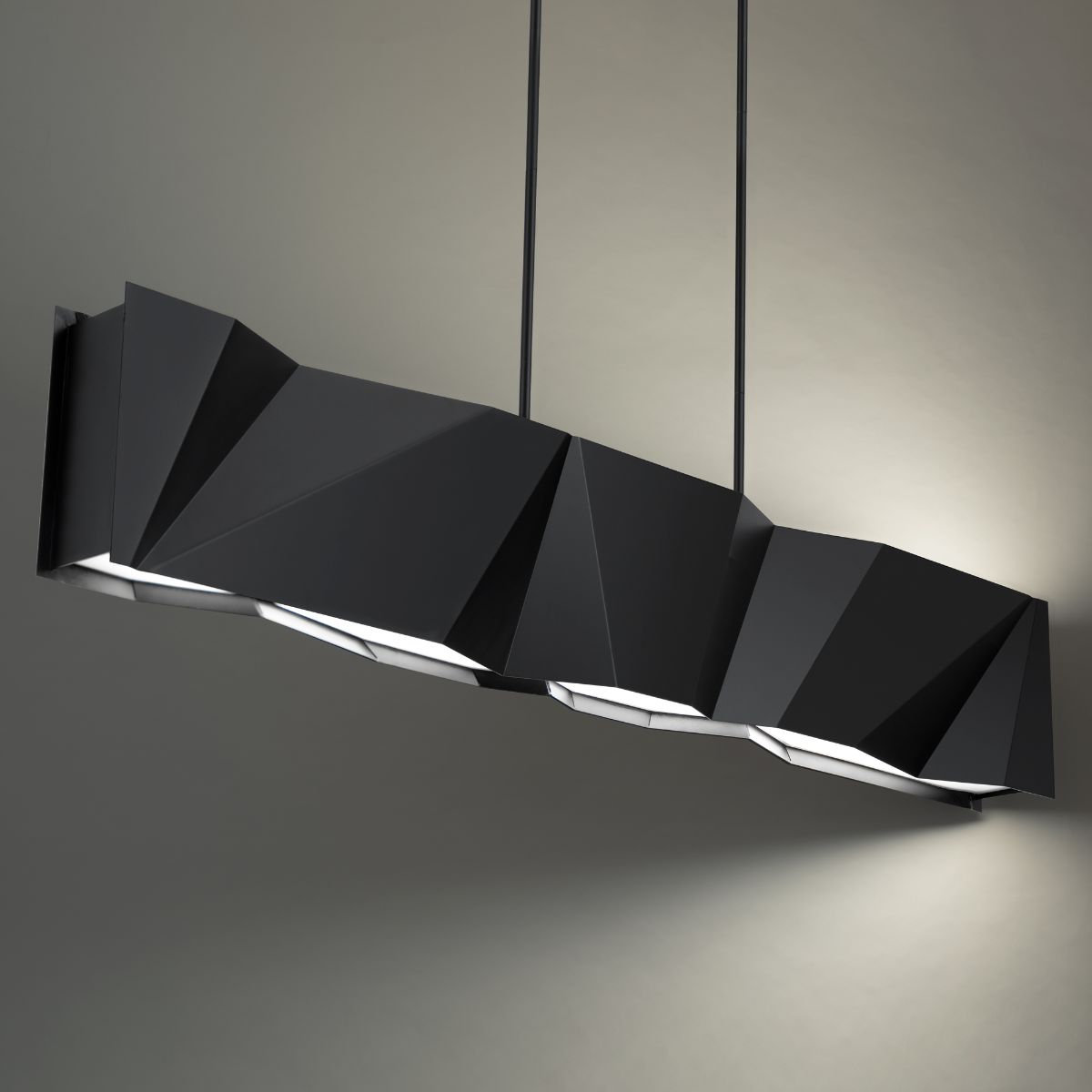 Intrasection 56 in. LED Pendant Light Black finish