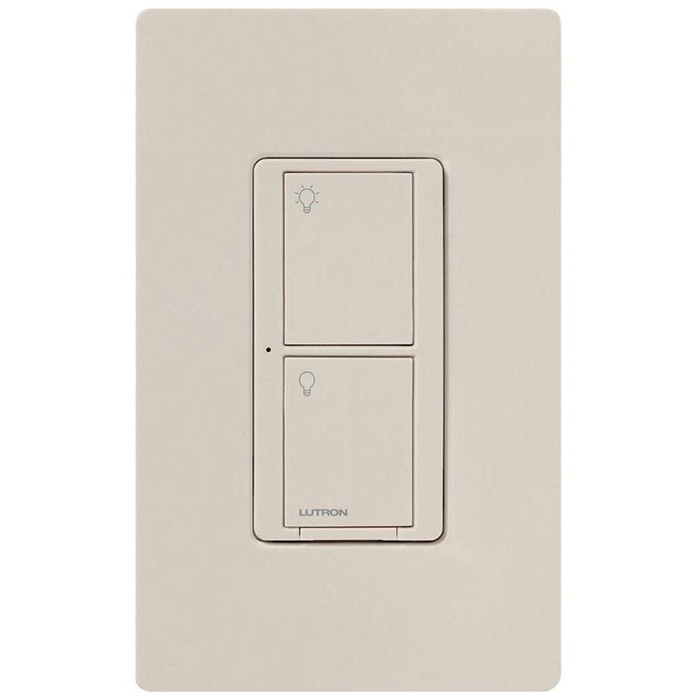 Caseta Wireless 3-Way Tap Smart Light Switch, Neutral Required, Light Almond - Bees Lighting