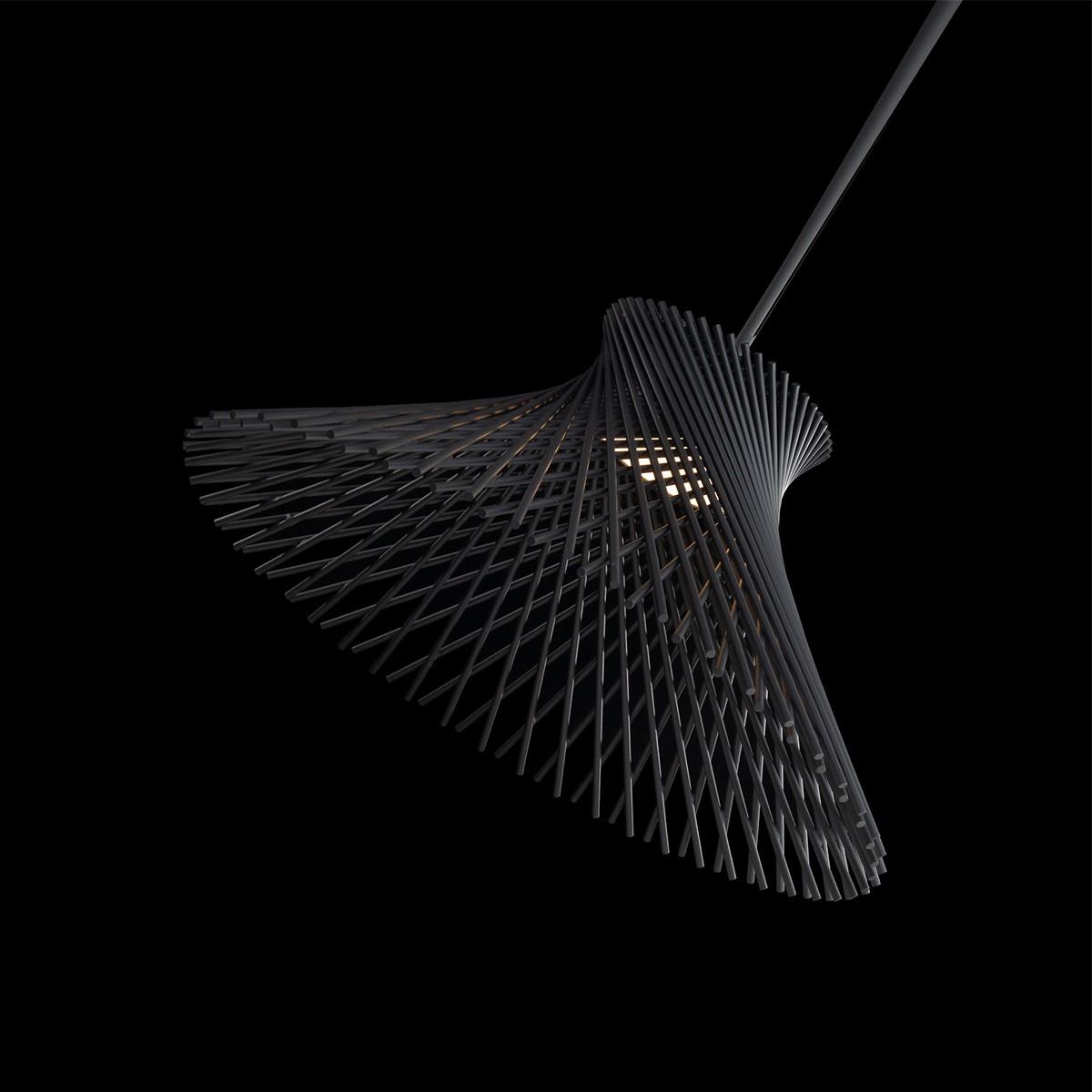 Zenya 23 in. LED Pendant Light Black Finish - Bees Lighting