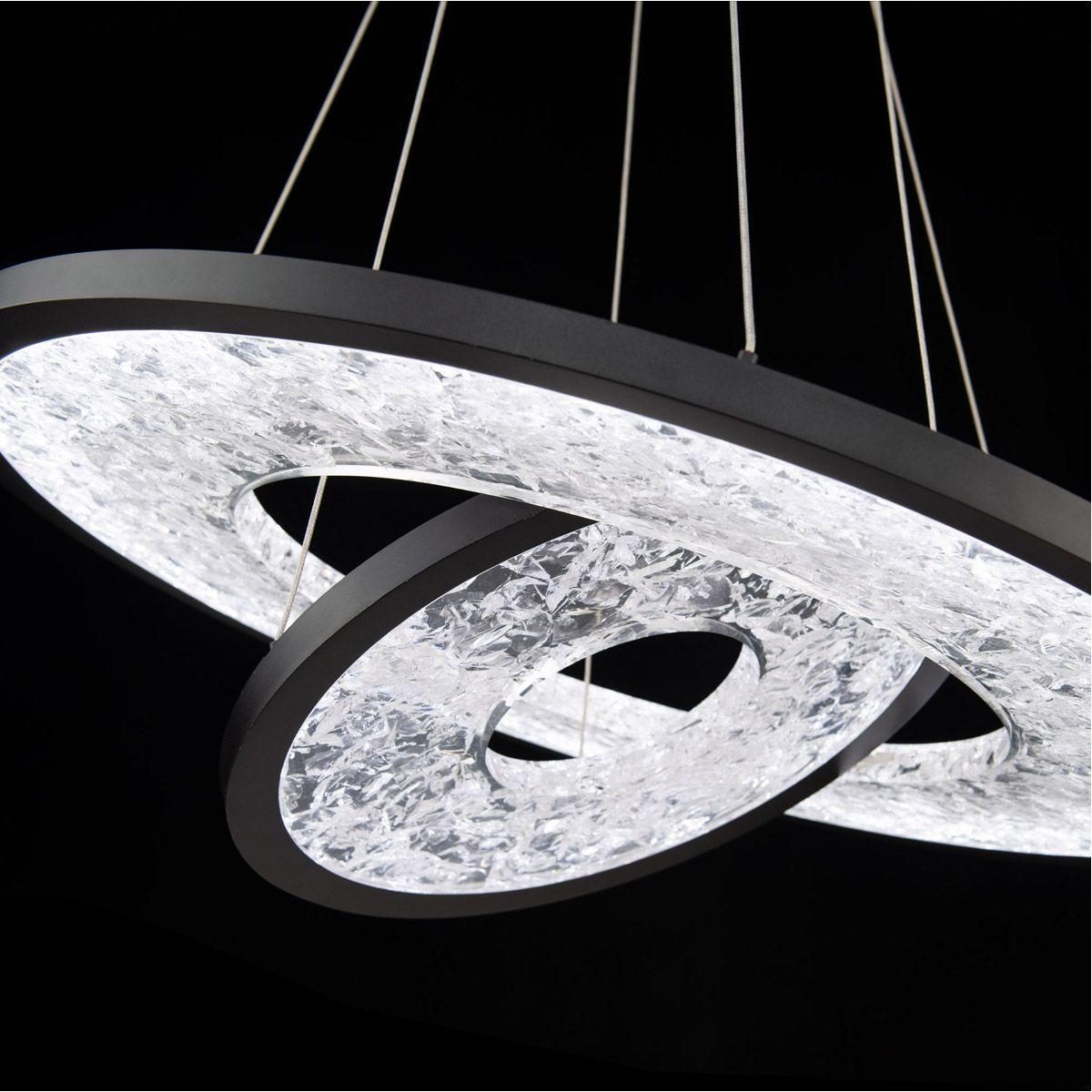 Jupiter 27" LED Chandelier, Black Finish - Bees Lighting