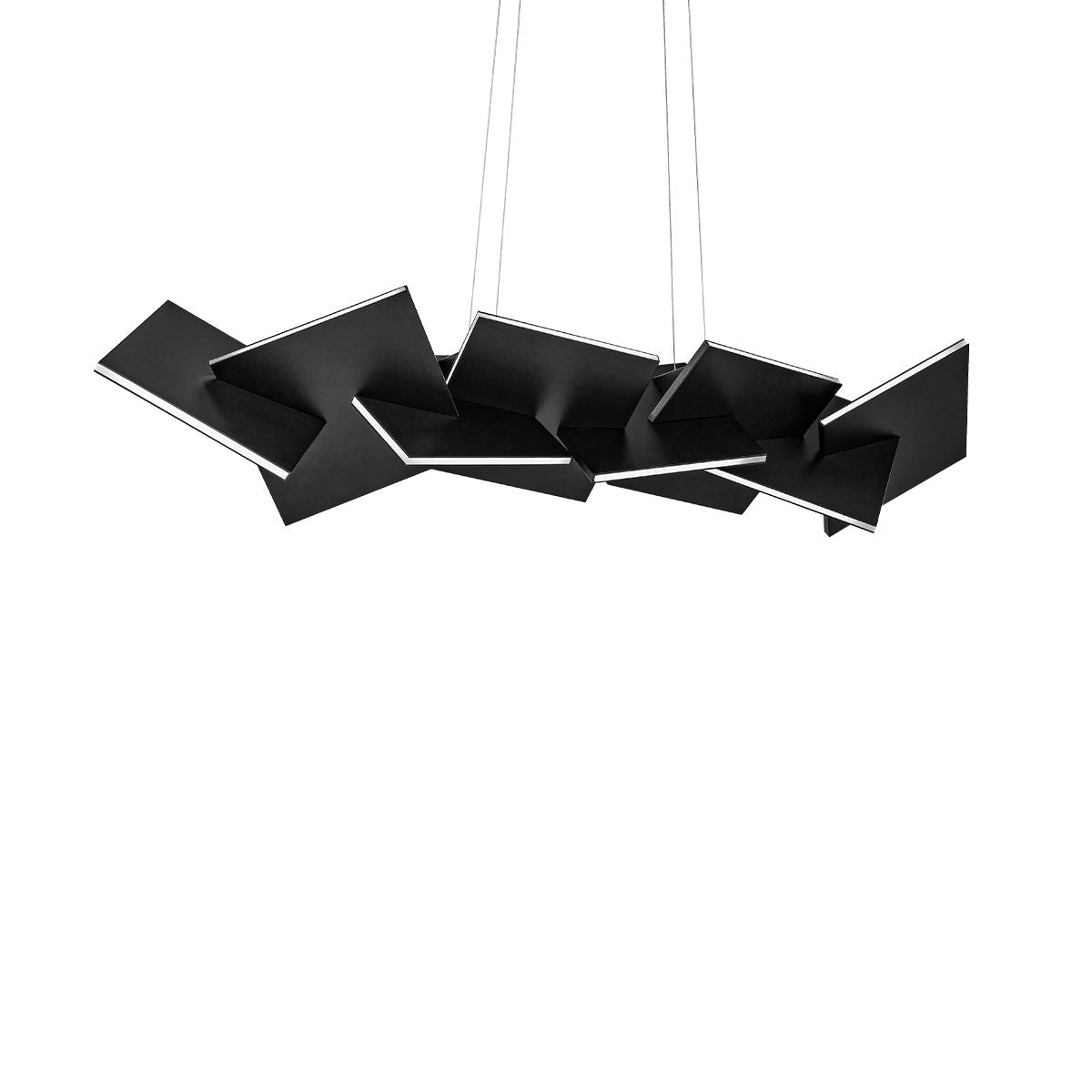 Konstrukt 48" LED Linear Pendant, Black Finish - Bees Lighting