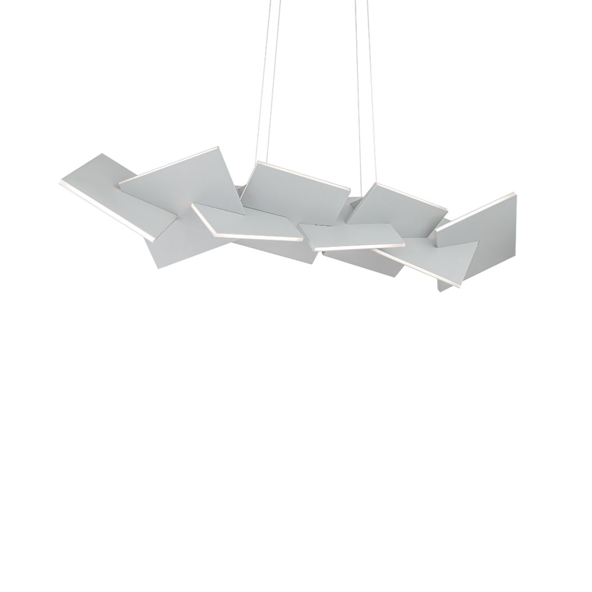 Konstrukt 48" LED Linear Pendant, Titanium Finish - Bees Lighting