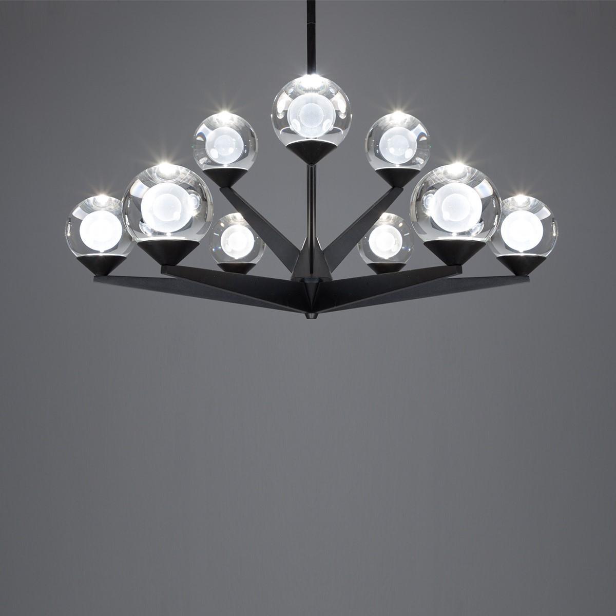 Double Bubble 27 in. 9 Lights LED Chandelier - Bees Lighting