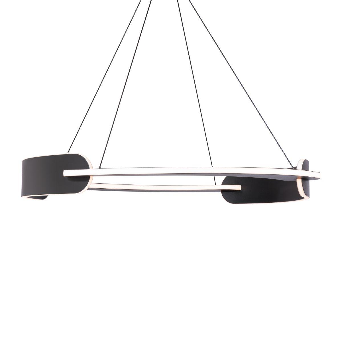 Ilios 32 in. LED Pendant Light Black finish - Bees Lighting