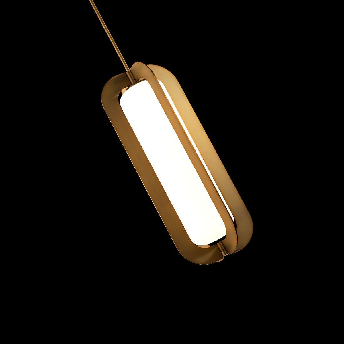 Echelon 22 in. LED Pendant Light Brass finish - Bees Lighting