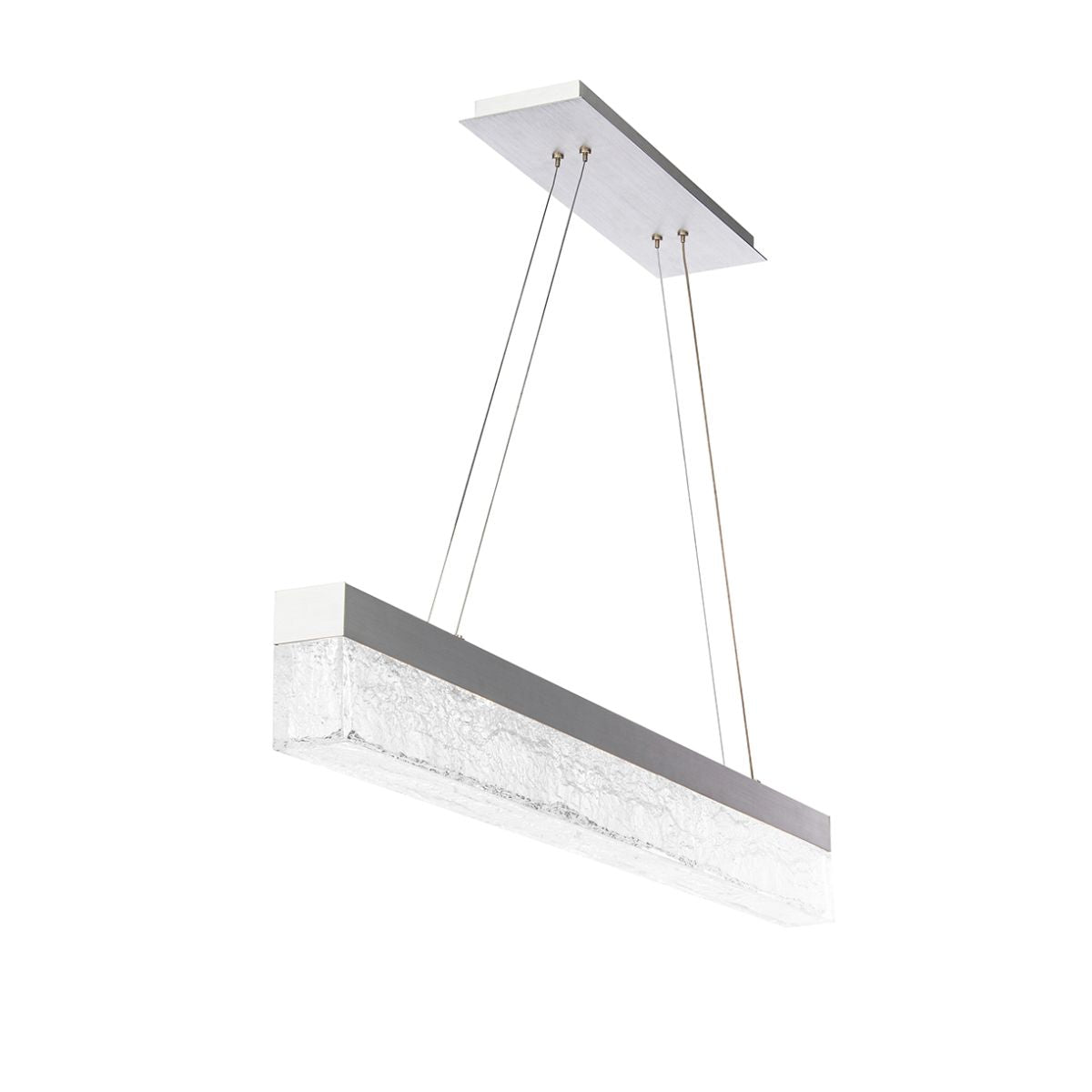 Effervescent 45" LED Pendant, Brushed Aluminum Finish - Bees Lighting