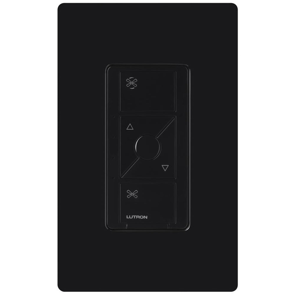 Caseta Wireless Smart Ceiling Fan Switch, Single Pole, Black - Bees Lighting