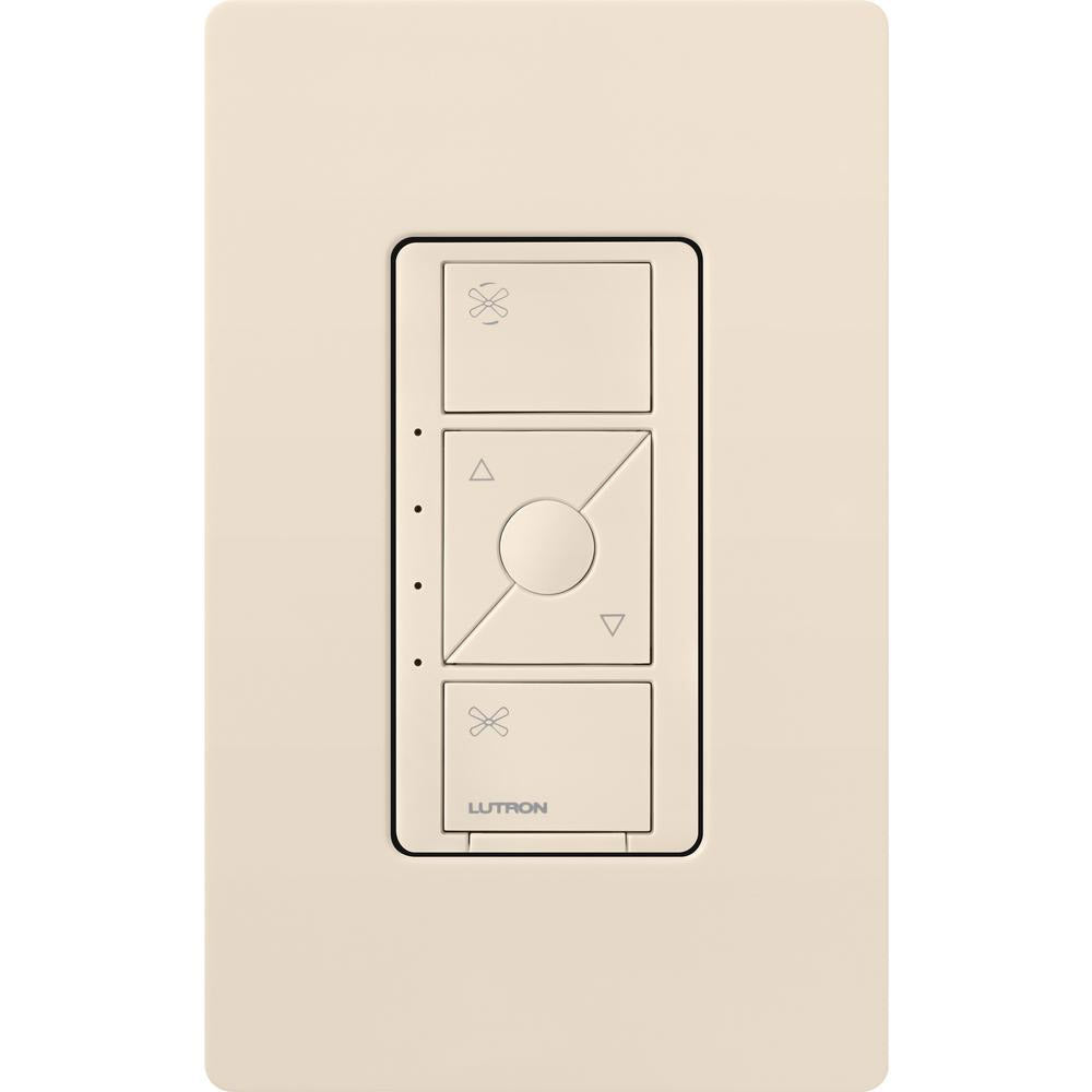 Caseta Wireless Smart Ceiling Fan Switch, Single Pole, Light Almond - Bees Lighting