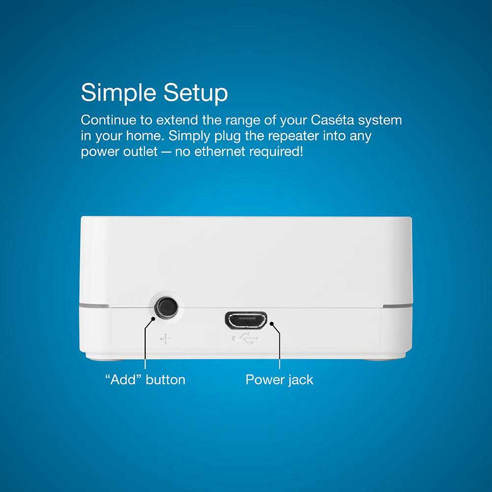 Caseta Wireless Smart Repeater, White - Bees Lighting