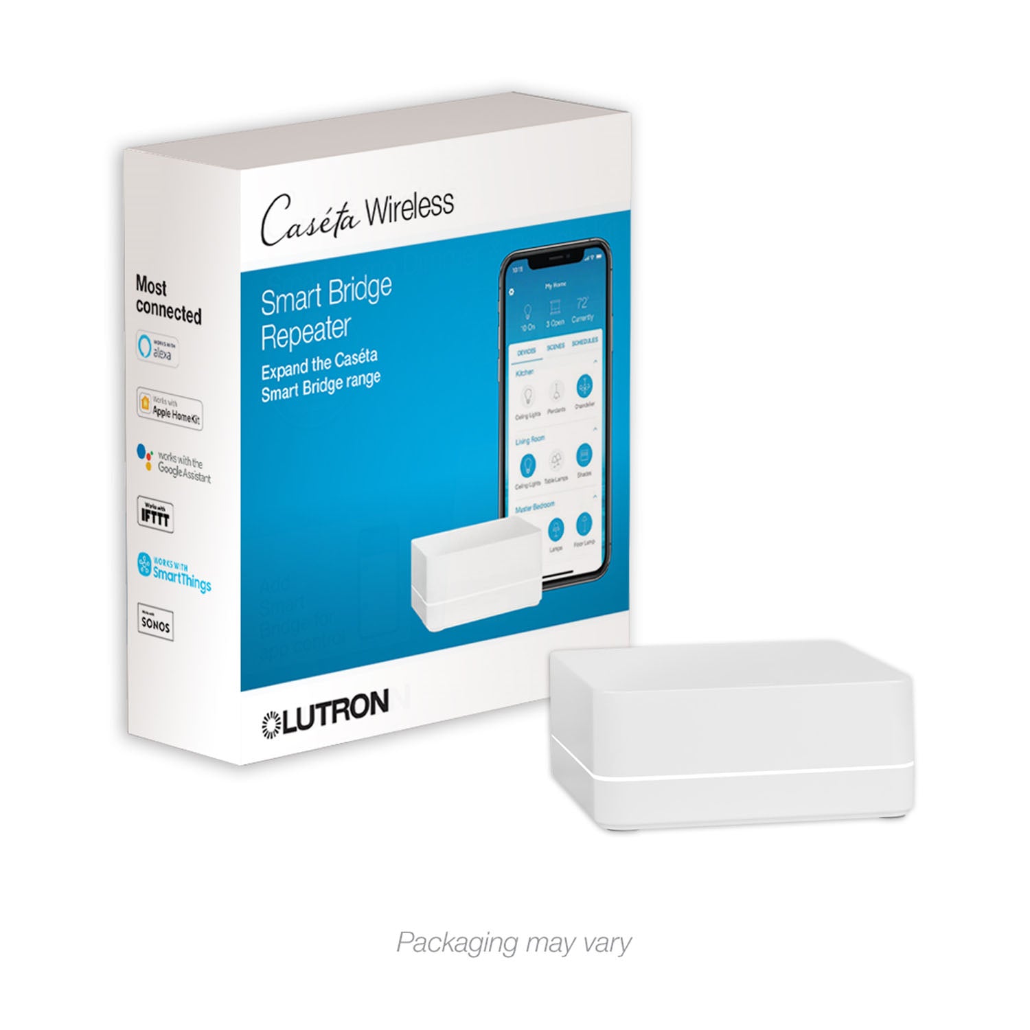 Caseta Wireless Smart Repeater, White - Bees Lighting