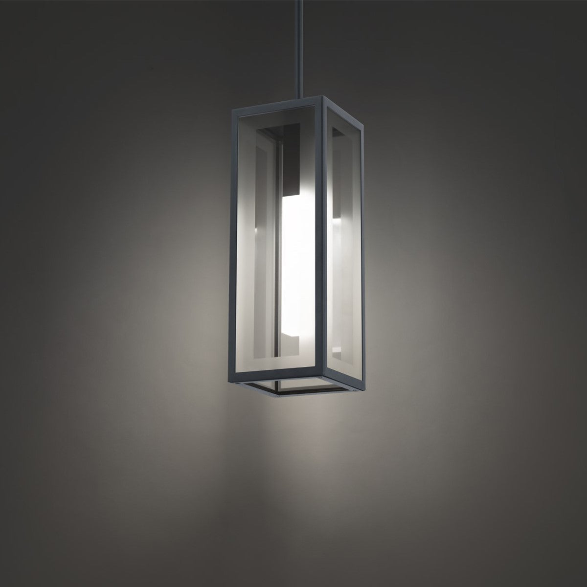Cambridge 16" LED Outdoor Pendant, Black Finish - Bees Lighting