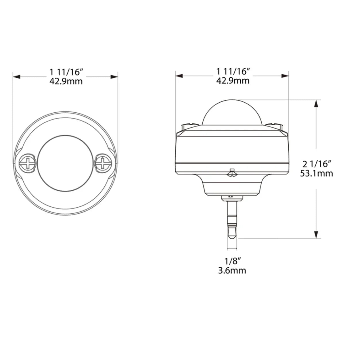 RAB PIR-S Passive Infrared Sensor With Daylight Photocell Built-in 15V - Bees Lighting