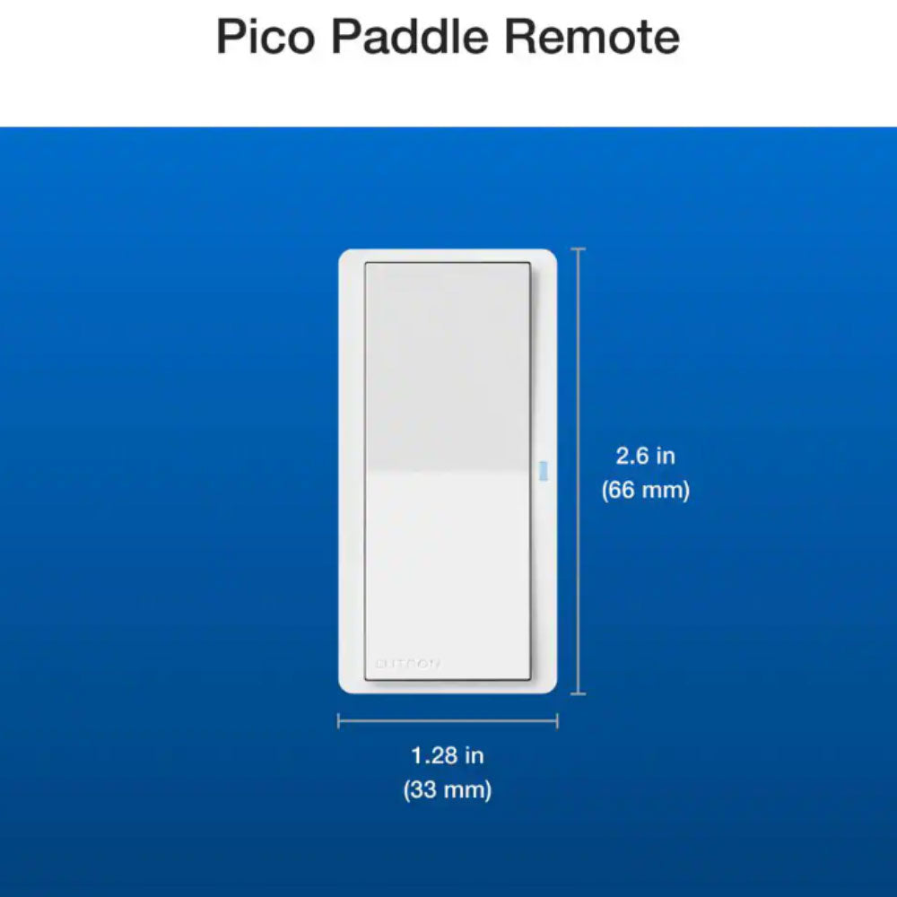 Pico Wireless Control Smart Paddle Remote, White - Bees Lighting